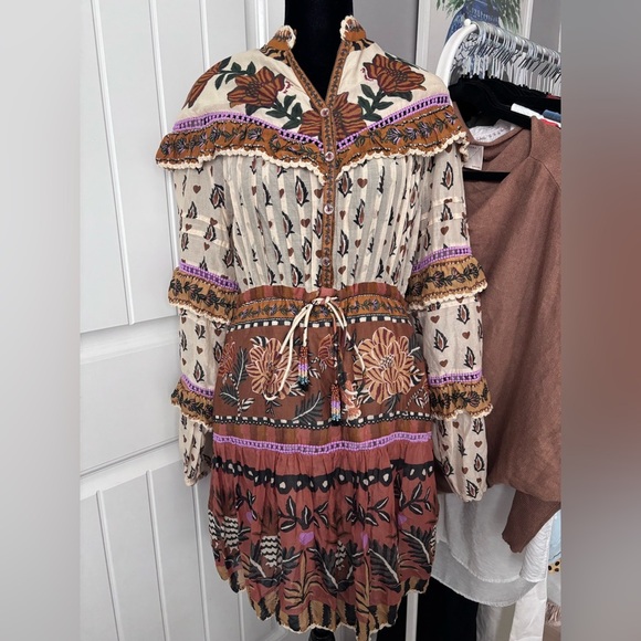 Farm Rio Ainika Floral Ruffle Dress - Picture 4 of 5